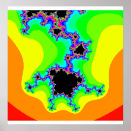 フラクタルサイケデリックポスター ポスター