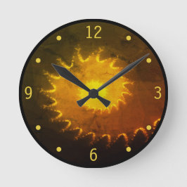 フラクタルサンセットウォールクロック ラウンド壁時計