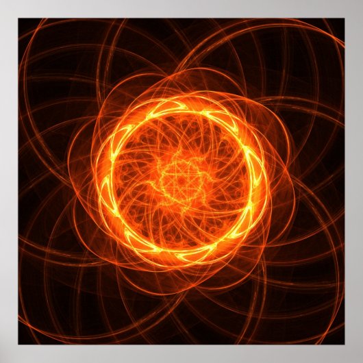 フラクタルサンフラワー – ポスター (正面)