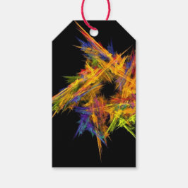 フラクタルスタークリスマスギフトラベル ギフトタグ