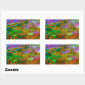 フラクタルステッカー 長方形シール (シート)