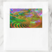 フラクタルステッカー 長方形シール (バッグ)