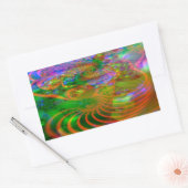 フラクタルステッカー 長方形シール (封筒)