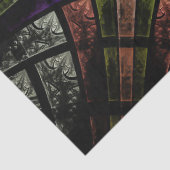 フラクタルステンドグラス窓抽象芸術23デコページ 薄葉紙 (詳細)