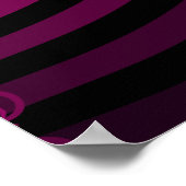 フラクタルストライプのパターン ポスター (角)