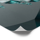 フラクタルスパークル2抽象芸術幾何学的 ポスター (角)