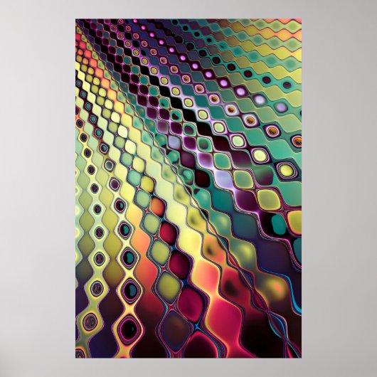 フラクタルセルパターン ポスター (正面)