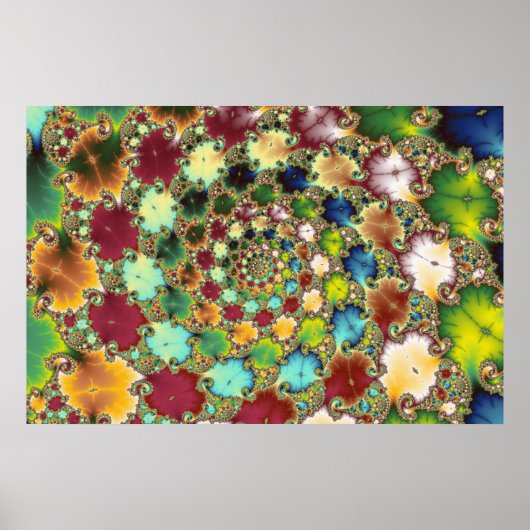 フラクタルセル – フラクタルポスター ポスター (正面)