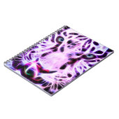 フラクタルタイガーのクローズアップ ノートブック (左側)