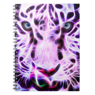 フラクタルタイガーのクローズアップ ノートブック