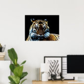 フラクタルタイガー ポスター (ホームオフィス)