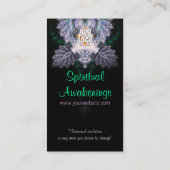 フラクタルダイヤモンドバラブラック名刺 名刺 (裏面)