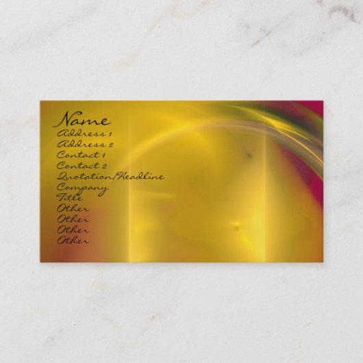 フラクタルデザインの名刺のテンプレート 名刺 (正面)