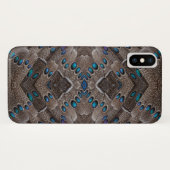 フラクタルデザインキジの羽 Case-Mate iPhoneケース (裏面(横))