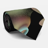 フラクタルデザイン抽象芸術4黒、青、緑 ネクタイ (ロール)