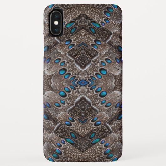 フラクタルデザイン キジの羽根 Case-Mate iPhoneケース (裏面)