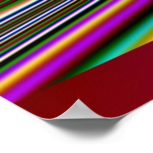 フラクタルトリップ(幻覚体験)のような正方形 ポスター (角)