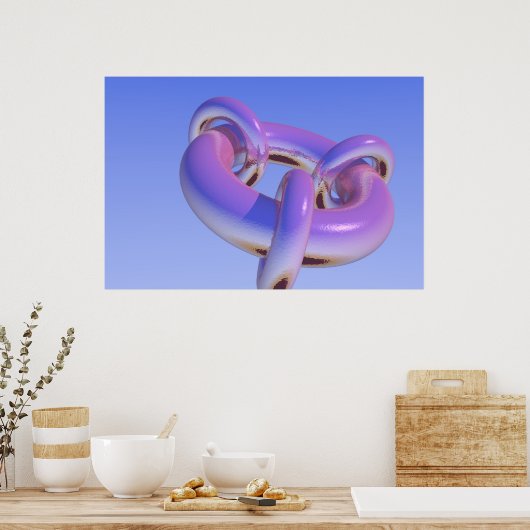 フラクタルトーラスの進行1 ポスター (キッチン)