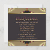 フラクタルドリームズディナーパーティの招待状 招待状 (裏面)