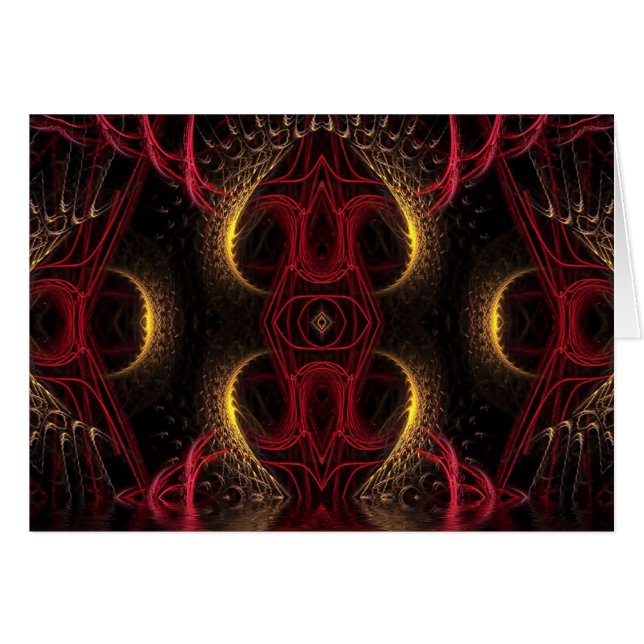 フラクタルハートカード (正面横)