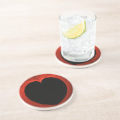 フラクタルハートシリーズ–7- – 赤い旋回コースター コースター (側面)