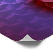 フラクタルハート緩和曲線 ポスター (角)