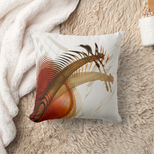 フラクタルバイオリン音楽バイオリン クッション (ブランケット)