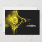 フラクタルバラ明暗黄色 招待状 (裏面)