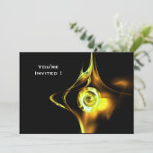 フラクタルバラ明黄褐色ブラック 招待状 (スタンド正面)