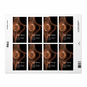 フラクタルバラ茶色ブラック ラベル (フルシート)