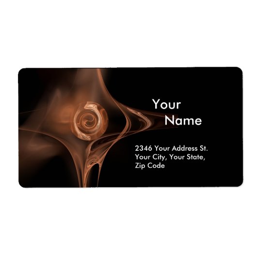 フラクタルバラ1ブラウンブラック ラベル (正面)