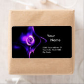 フラクタルバラ1ブルーピンクパープルブラック ラベル (インサイチュ)