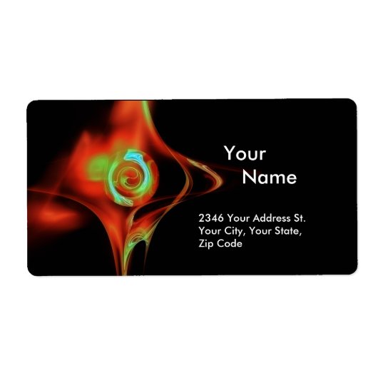 フラクタルバラ1赤グリーンブルーターカーズブラック ラベル (正面)