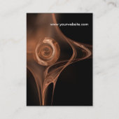 フラクタルバラ2光褐色ブラック 名刺 (裏面)
