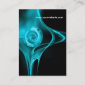 フラクタルバラ2鮮やかな青 名刺 (裏面)