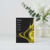 フラクタルバラ2黄色 – 紫 名刺 (スタンド正面)