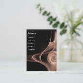 フラクタルバラ2,アンティークソフトピンク白 名刺 (スタンド正面)