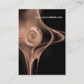 フラクタルバラ2,アンティークソフトピンク白 名刺 (裏面)