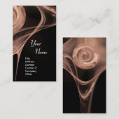 フラクタルバラ3アンティークソフトピンクホワイト 名刺 (正面/裏面)
