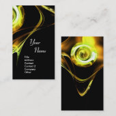 フラクタルバラ3鮮やかな黄褐色 名刺 (正面/裏面)