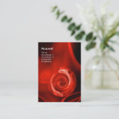フラクタルバラ4モノグラム明赤白黒 名刺 (スタンド正面)