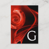 フラクタルバラ4モノグラム明赤白黒 名刺 (裏面)