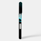 フラクタルバラ、ブルーターカーズブラック Case-Mate iPhoneケース (裏面 / 右)