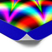 フラクタルバーストの放射 ポスター (角)