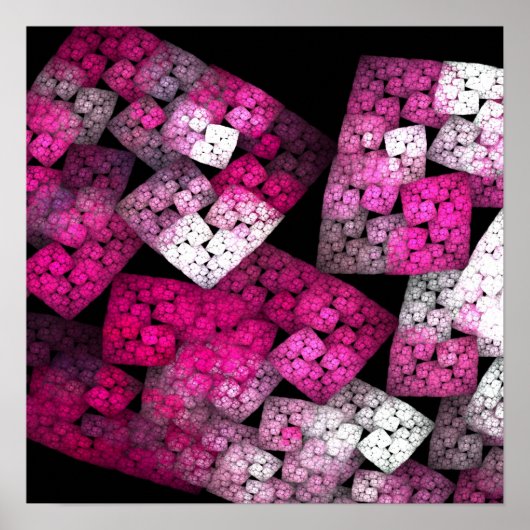 フラクタルパターンポスター ポスター (正面)