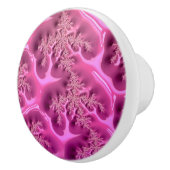 フラクタルパターン～奇妙な奇跡的な薄風変わり化 セラミックノブ (右)