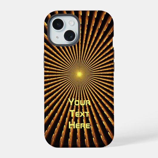 フラクタルパルサー iPhone 15ケース (裏面)
