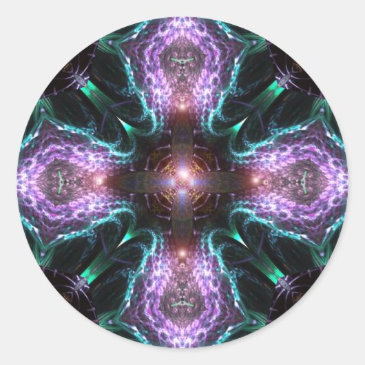 フラクタルパープルクロスシール ラウンドシール (正面)