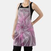 フラクタルピンクの花の夢、フローラファンタジー最高のママ エプロン (インサイチュ)