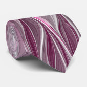 フラクタルピンクフラワードリーム、フローラファンタジーパターン ネクタイ (ロール)